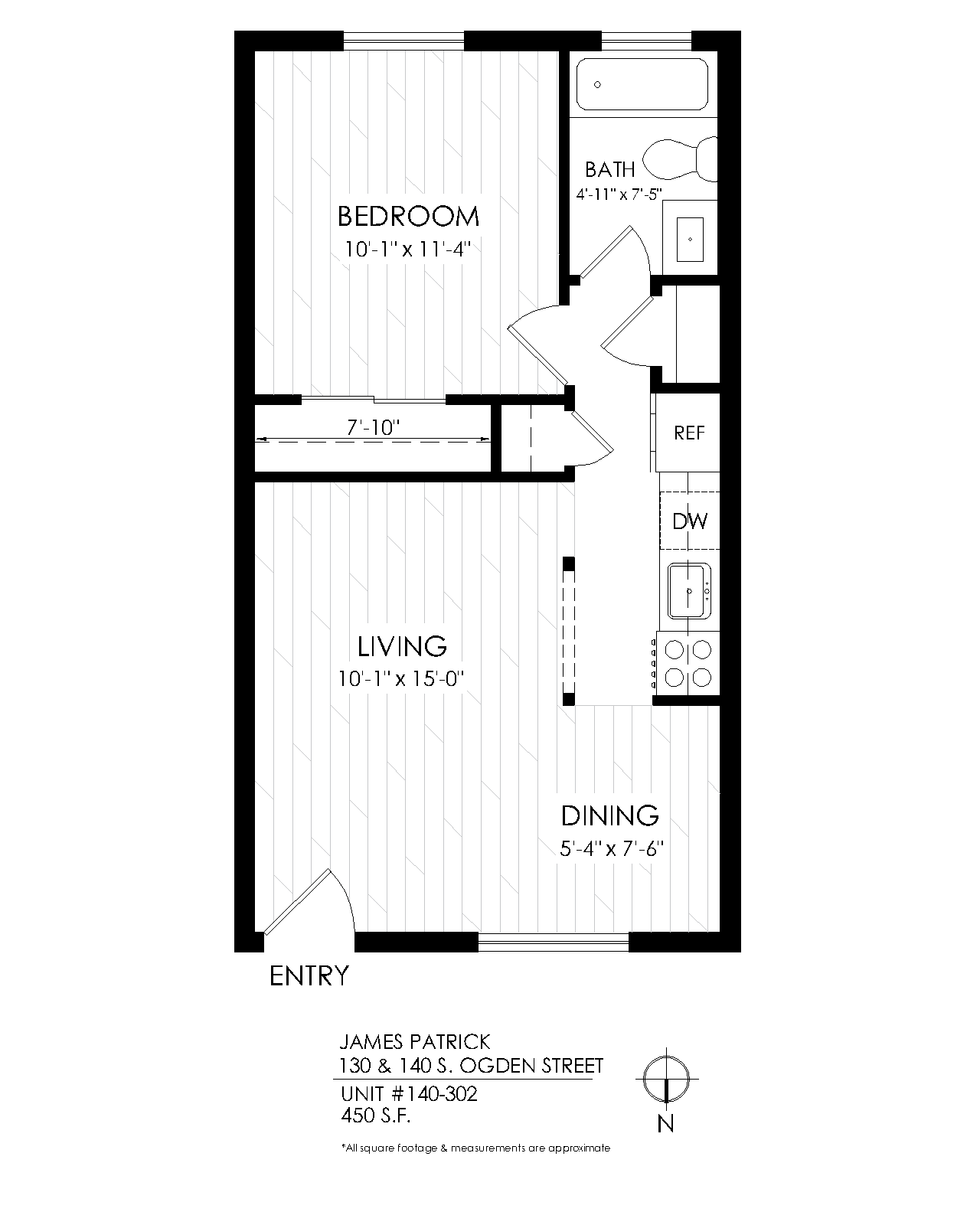 130 & 140 S Ogden Street 1 Bed Apartment for Rent - Photo Gallery 13
